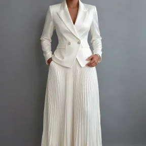 Women's Suit Printed Dress For Casual Wear