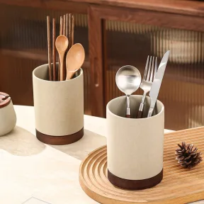 High-end Ceramic Chopstick Holder Household Kitchen Cutlery Container